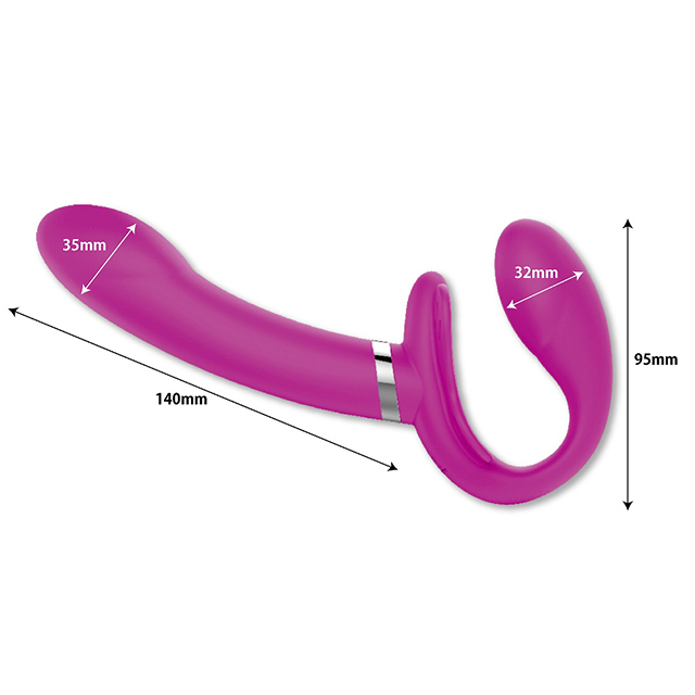 プリティラブ ストラップレスストラップオンデュアルバイブレーター6枚目