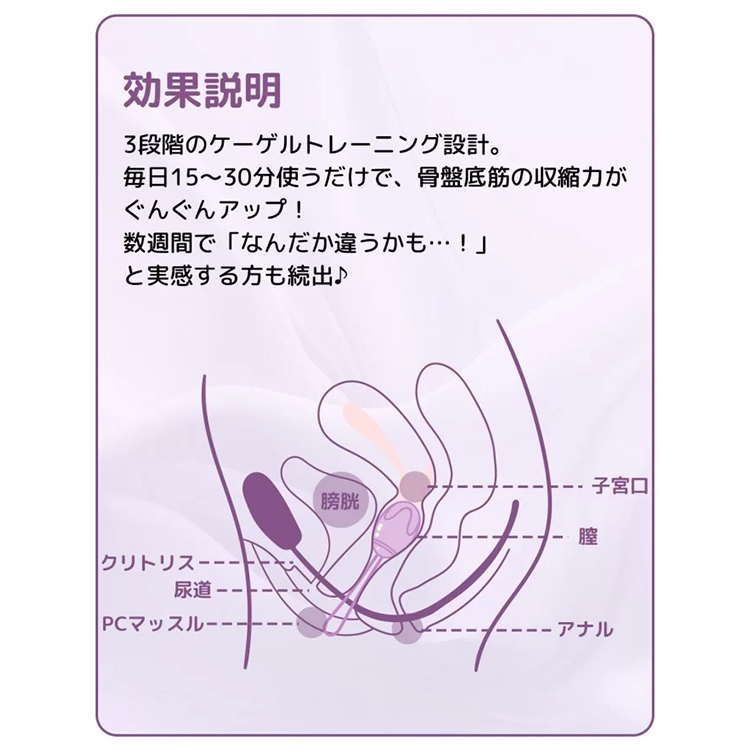 ToyCod コア美 骨盤ボール 膣トレーニング ゲイシャボール インナーボール 尿漏れ対策4枚目