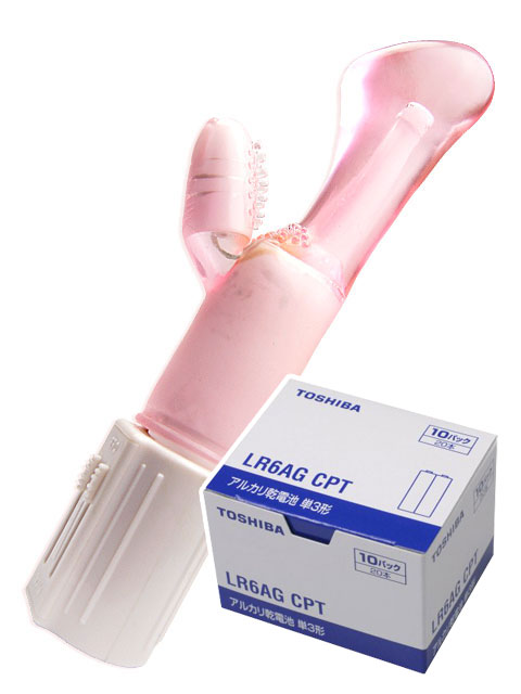 絶頂アクメマックスシリーズ ピンク+アルカリ単3電池(1箱20本入)セットのサンプル画像