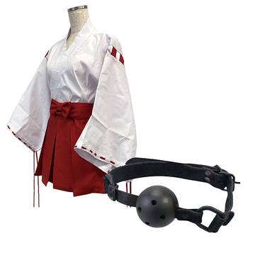 夢のなかの巫女ちゃま(ゆめのなかのみこちゃま)+虜ベルベット 口枷 黒セット