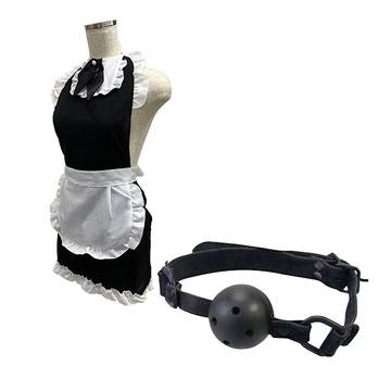 キッチン☆メイド+虜ベルベット 口枷 黒セット