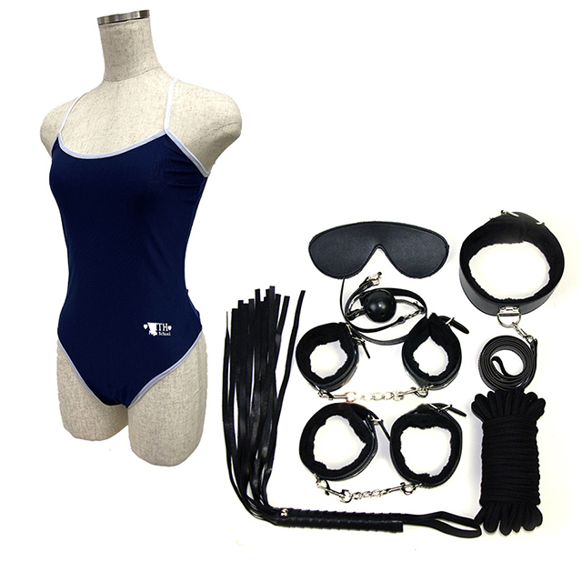 Tバックスクール水着+インスタントSM7 ブラックセット