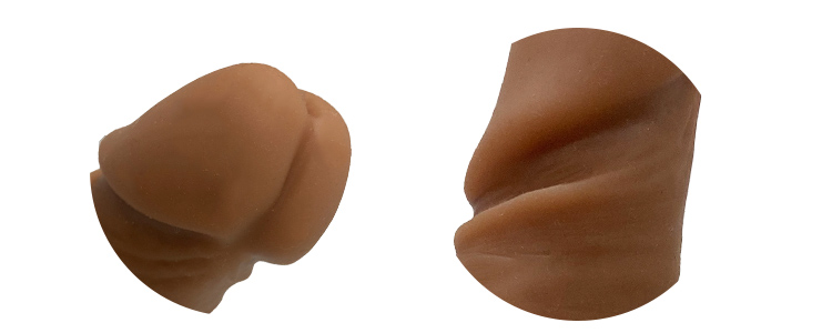 ソフティン リベロ リアルシリコンディルド Mの竿・玉袋の写真